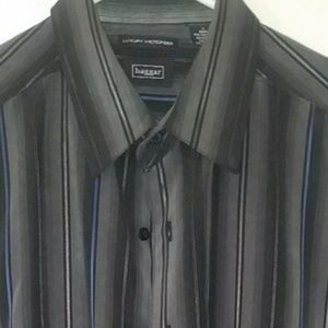 Like New Haggar Luxury Microfiber Casual Shirt LG